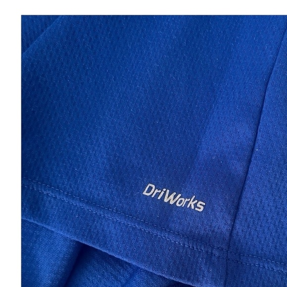 Athletic DriWorks casual blue graphic T-Shirt 5T patterned short sleeves - Picture 6 of 11